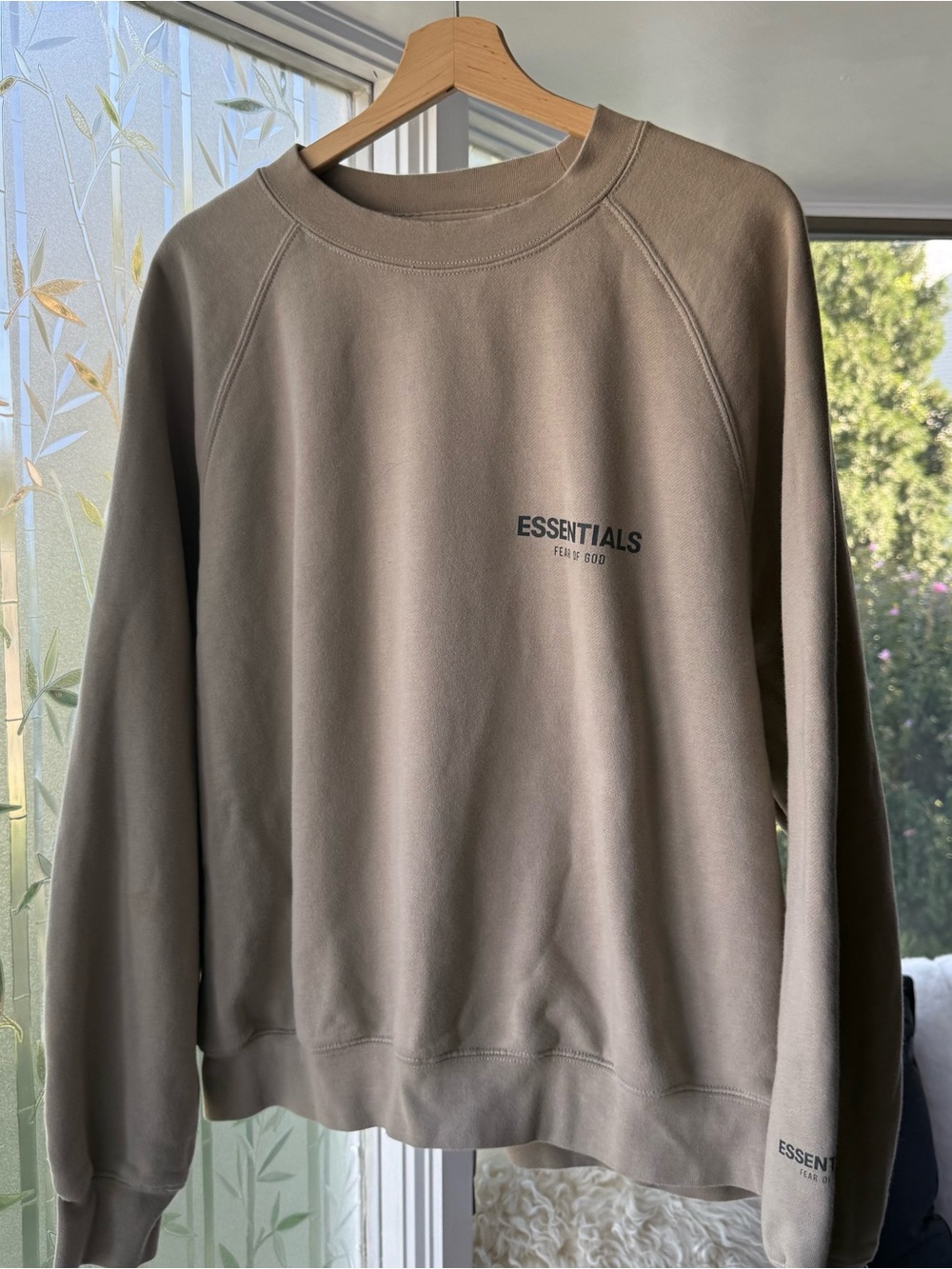 Fear of God Essentials Crewneck Sweatshirt in Taupe